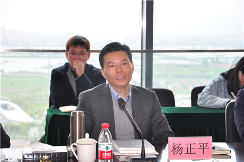 江北区杨正平区长一行莅临爱游戏体育平台大厅-爱游戏（中国）传感调研指导工作