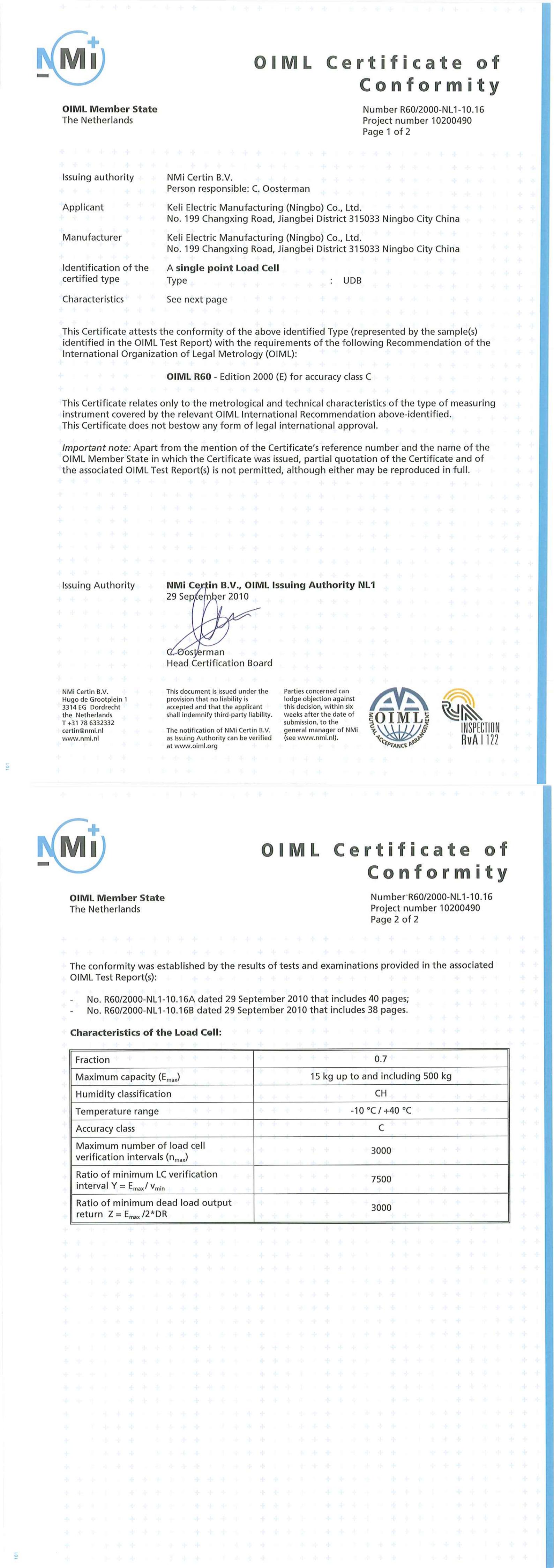 OIML-UDB